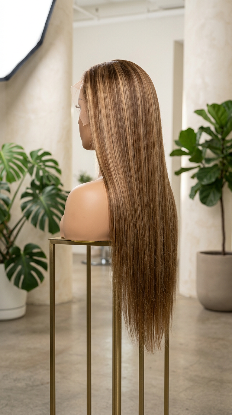 Tansparent Lace Straight Wig